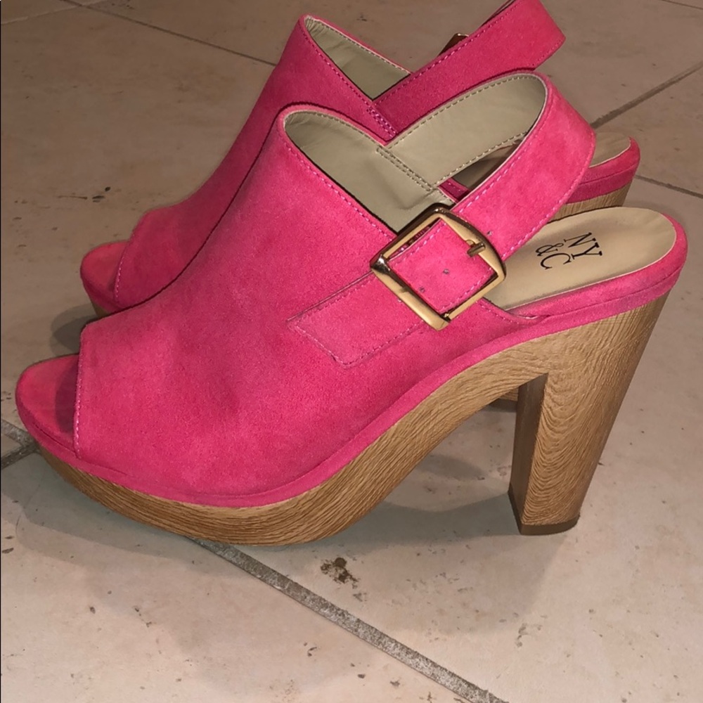 Pink high heels